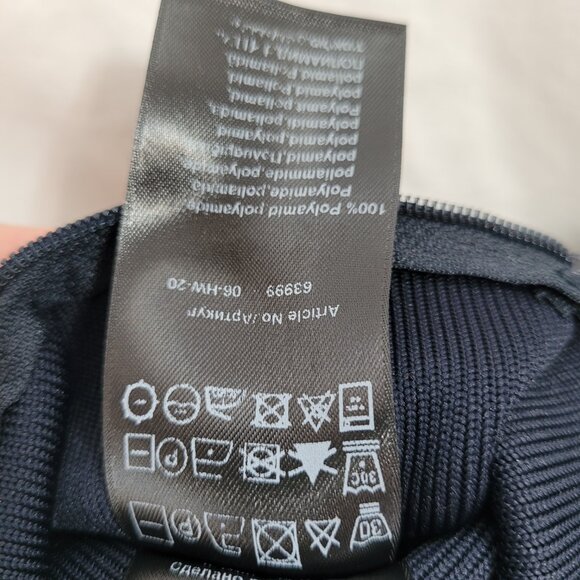 Falke Black Carrying Case Travel Bag 2 Pockets Logo Zippers 8 x 8 x 2 in Woven - Picture 6 of 11